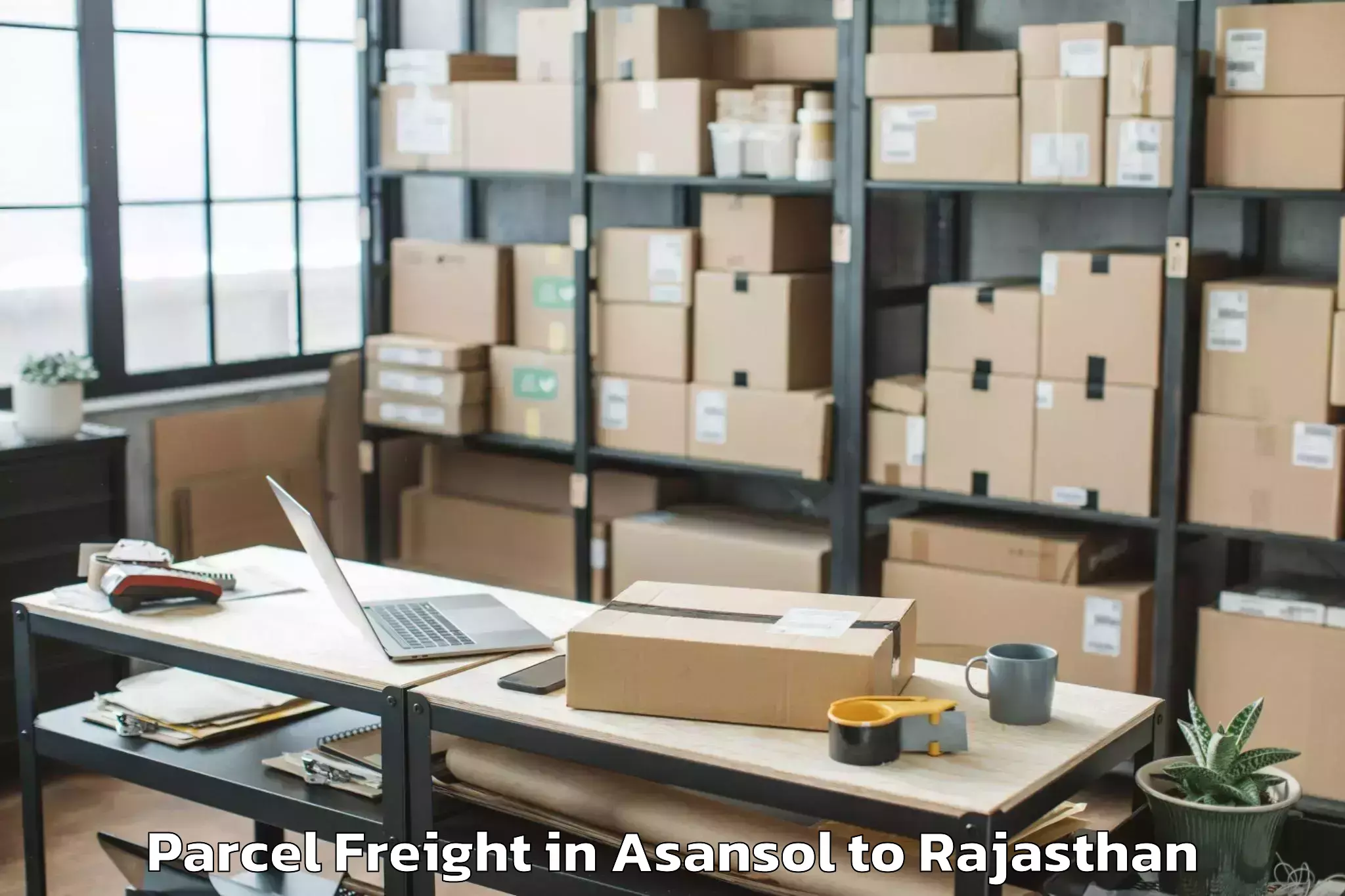 Top Asansol to Lachhmangarh Parcel Freight Available